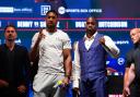 Anthony Joshua (left) and Daniel Dubois (right) clash at Wembley on Saturday (Jordan Pettitt/PA)