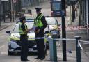 Police cordon the the Triangle area of Bournemouth town centre