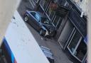 A BMW 1-Series crash in Old Christchurch Road