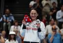 Handout photo provided by ParalympicsGB of Great Britain's Alice Tai receiving the silver medal for the Women's 400m Freestyle S8 Final during day seven of the Paris 2024 Summer Paralympic Games. Picture date: Wednesday September 4, 2024.