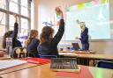 Teacher and students in a classroom