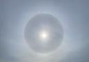 'I was hoping it was a port hole to Ibiza' Halo sun captured in Bournemouth