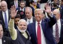 FILE – India Prime Minister Narendra Modi and then-president Donald Trump (Michael Wyke/AP)