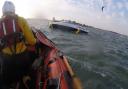 Poole RNLI were called to a speedboat beached on Hook Sands.