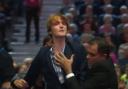 A protester has been hauled out of Chancellor Rachel Reeves’ conference speech by security.