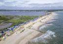 A view of Mudeford Beach.