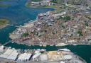 An aerial view of Poole. Picture by Stephen Bath. Pilot Jeremy Carpenter