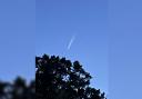 Debbie Gregory caught this picture of Comet A3 from Lymington moments before it disappeared