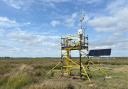 The new flux tower at Arne Moor