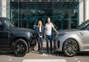 Ellie Hendy, Hendy Jaguar Land Rover Christchurch and Leigh Johnson, General Manager, David Lloyd Poole