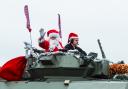 Santa is visiting the Tank Museum