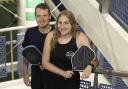 Adam Kidman and Emma Butler at the Pickleball Nationals Day 4, held at Bolton ArenaPictures by Paul Curriewww.paulcurrie.co.uk