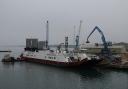 Work to refit the chain ferry has begun