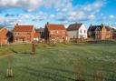 L-R Plots 47, to 49, 52 and 64,  Whitsbury Green, Fordingbridge, Pennyfarthing Homes