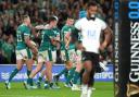 Ireland’s Gus Mccarthy scored a debut try against Fiji (Niall Carson/PA)