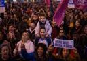 Demonstrators march in Barcelona (Emilio Morenatti/AP)