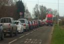 Long delays as A35 partially closed after collision