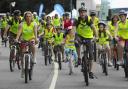 PEDAL POWER: Cyclists set off on last year’s SkyRide