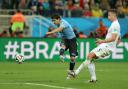 LATE PAIN: Luis Suarez breaks England hearts