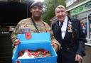 Sgt Mike Bowler, of Fordingbridge ACF, with Royal Navy veteran and President of Ringwood British Legion, Sid Slatter