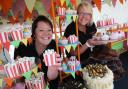 Jennie Langridge and, right, Sarah Bradley of Clevercow Cakes.