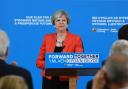 Conservative party leader Theresa May during the Welsh Conservative manifesto launch. Picture by PA