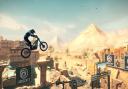 Nothing says 'trial bike lunacy' like ancient Egyptian structures