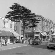 Seabourne Road by the Southville Road juntion in Southbourne circa 1970.