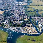 Aerial view of Christchurch