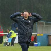 Action from Christchurch's FA Cup second qualifying round victory over Gloucester City (Picture: Justin Parry)