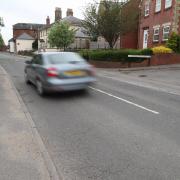 Christchurch Road in Ringwood. Stock photo