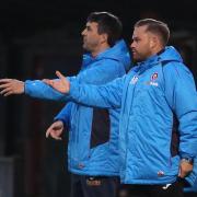 Callum Brooks during his time as assistant manager at Poole Town (Picture: Andy Orman)