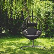 An example of how an egg chair can be a cosy spot in your garden. Photo from Pixabay.