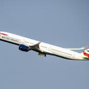 British Airways flight. Credit: PA