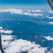 View from a plane window. Credit: Canva