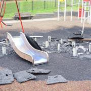 Fire at a play park in Alexandra Park in Parkstone, Poole