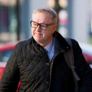 Photo shows ex Radio 1 DJ Mark Page arriving at Teesside Crown Court. Picture credit: RICHARD RAYNOR, via the Northern Echo.