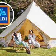 Glam your next camping trip with this incredible bell tent from Aldi (Aldi/PA)