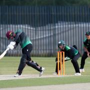 Sam Young, left, scored a stunning unbeaten 132 in Dorset's win