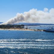 Studland heath fire. Picture: Ben Jane