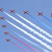 The Red Arrows flight was cancelled yesterday – watch the action here instead, from inside and outside cockpit. Picture: PA