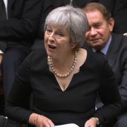 Former Prime Minister Theresa May reading a tribute out in the House of Commons, London following the death of Queen Elizabeth II on Thursday. (PA)