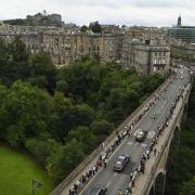 Queen Elizabeth II's coffin arrives in Edinburgh after 6-hour journey from Balmoral (PA)