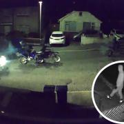 CCTV images showing theft of three motocross bikes from Lincoln Avenue in Poole