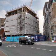 The Vespasian development in Poole under construction, 2022