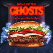 Those on the Burger King app can search for ghosts on the 'Home of the Ghosts' feature to get a free Whopper burger this Halloween (Burger King)