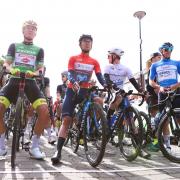 Gonzalo Serrano, centre left, won the 2022 Tour of Britain