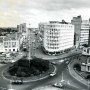 The Lansdowne Roundabout in September, 1986. Picture: Bournemouth Daily Echo.