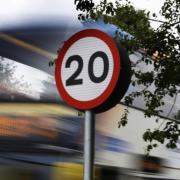 20mph road sign