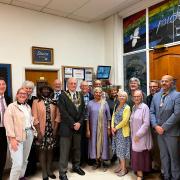 Members of a range of faiths at the launch of the new BCP interfaith group at Bournemouth Reform Synagogue.